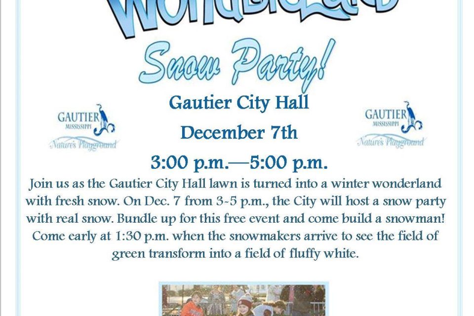Winter Wonderland, Dec. 7, at Gautier City Hall